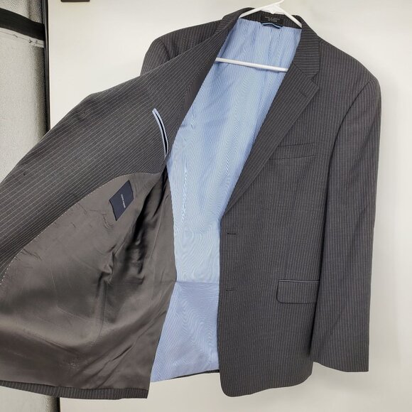Tommy Hilfiger Striped Men's 2 Button Blazer Suit Jacket - Picture 7 of 11